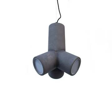 TUUUB - LED cement pendant lamp by URBI et ORBI - view 2